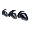 Master Series Lot de 3 plugs Spades Noir